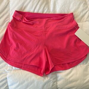 NWT Lululemon Speed Up shorts 8 tall lipgloss